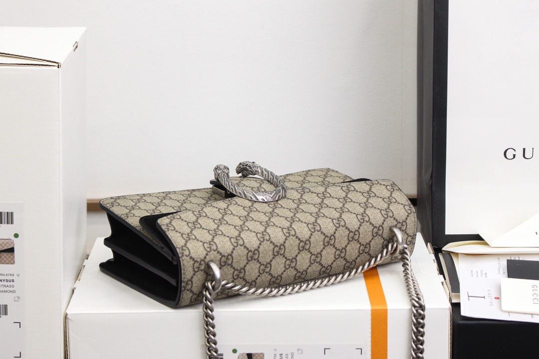Gvc*1 Dionysus Blooms Bag In Khaki with Black 400249
