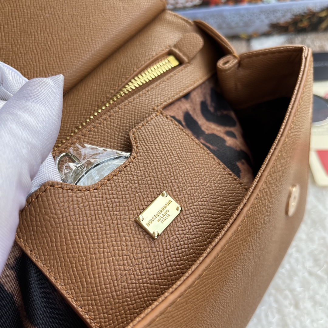 bagsaaa d01ce&Gab*a*a light brown sicily handbag - 25x20x12cm